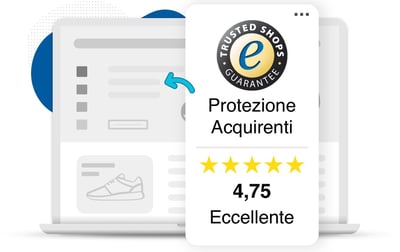 trustbadge di trusted shops su desktop